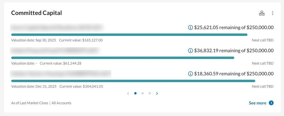 Committed Capital tracker